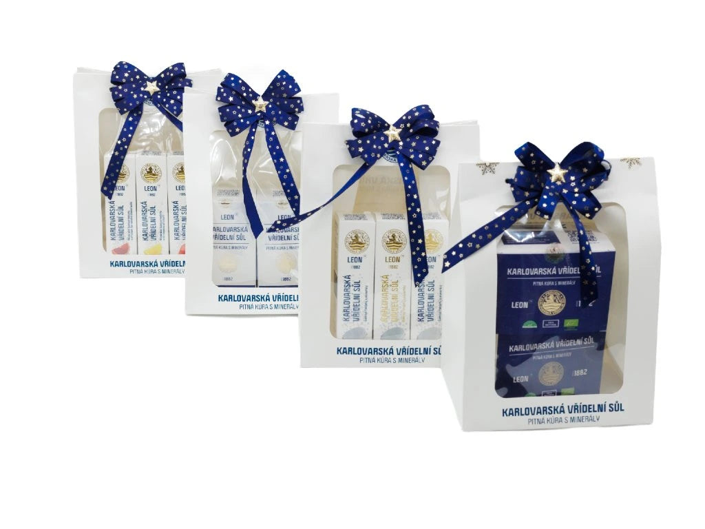 Elegantní balení Natural - kombinace LEON Šumivé tablety 1000 mg / 3 x 20 ks – Dárková taška