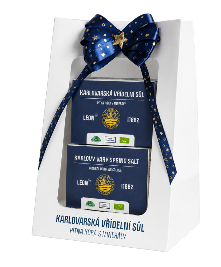 Elegantní balení - kombinace 2x Karlovarská pitná sůl v sáčcích 20x3g