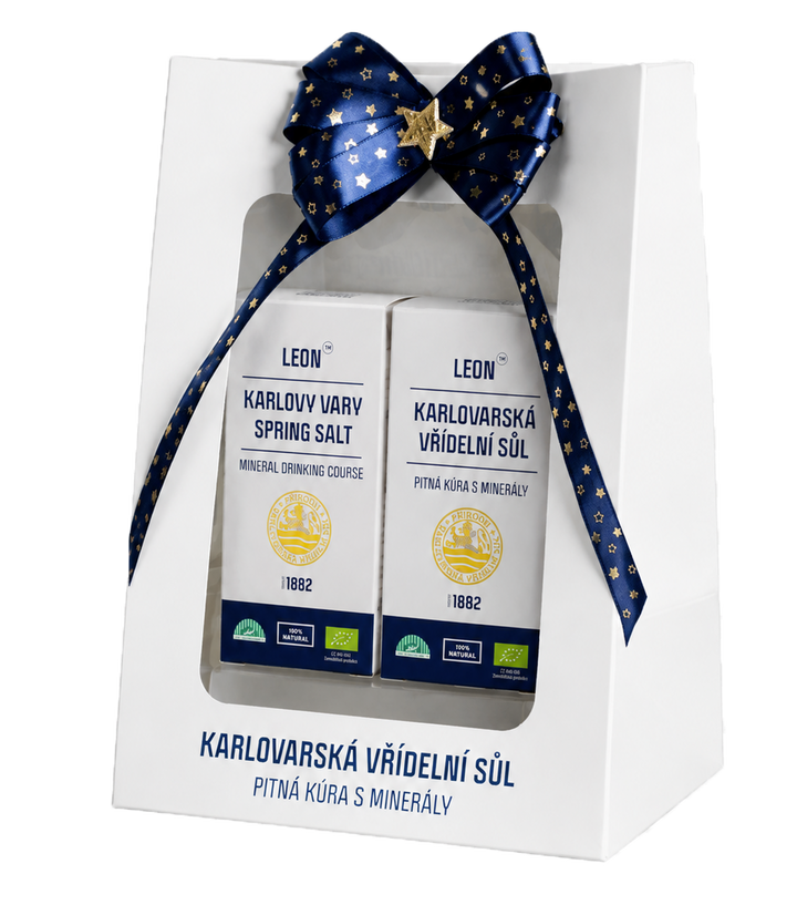 Elegantní balení - 2x Karlovarská pitná vřídelní sůl 100g