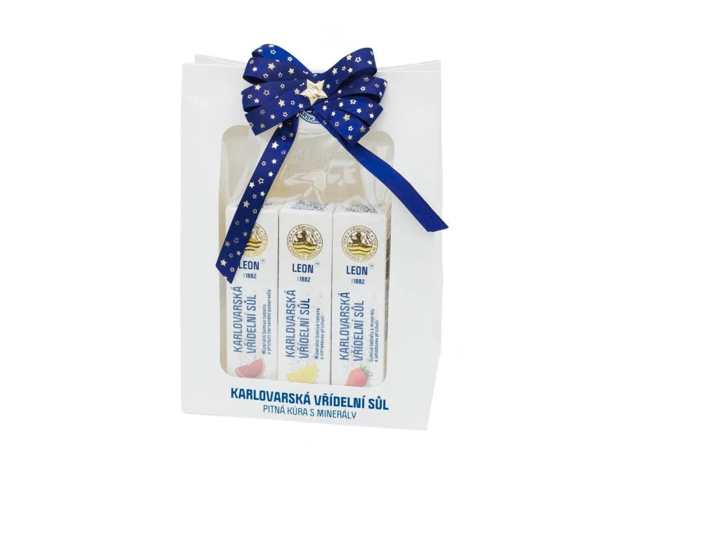 Elegantní balení - kombinace LEON Šumivé tablety 1000 mg / 3 x 20 ks – Dárková taška