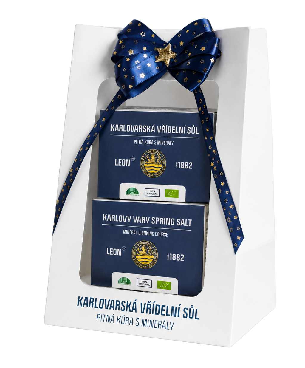 Elegantní balení - kombinace 2x Karlovarská pitná sůl v sáčcích 20x3g