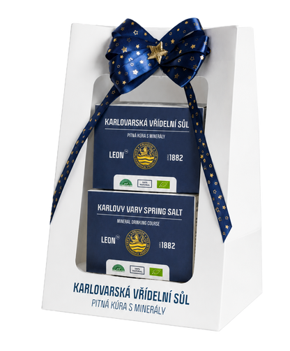 Elegantní balení - kombinace 2x Karlovarská pitná sůl v sáčcích 20x3g